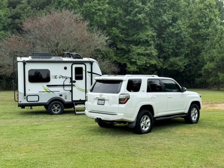 A freshly cleaned Toyota 4Runner and Flagstaff E-Pro after a wash and wax session