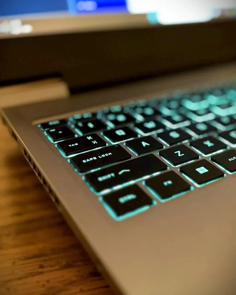 Close up of laptop keyboard keys representing password security starts here